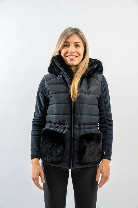 COLMAR GILET DUV D SIGNATURE CON PELLICCIA 2897F 8XE 4 COLMAR GILET DUV D SIGNATURE CON PELLICCIA 2897F 8XE - immagine 2