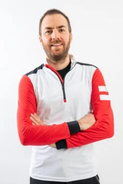 ONE MORE MICROFLEECE T NECK HALF ZIP OU671T0