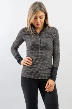 ONE MORE TURTLENECK WITH HALF ZIP MINILOGO OD631PT