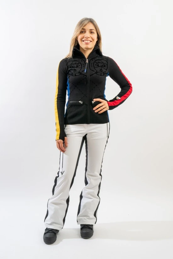 ROSSIGNOL W TWINS FULL ZIP SWEATER RLKWO05 8 ROSSIGNOL W TWINS FULL ZIP SWEATER RLKWO05 - immagine 6