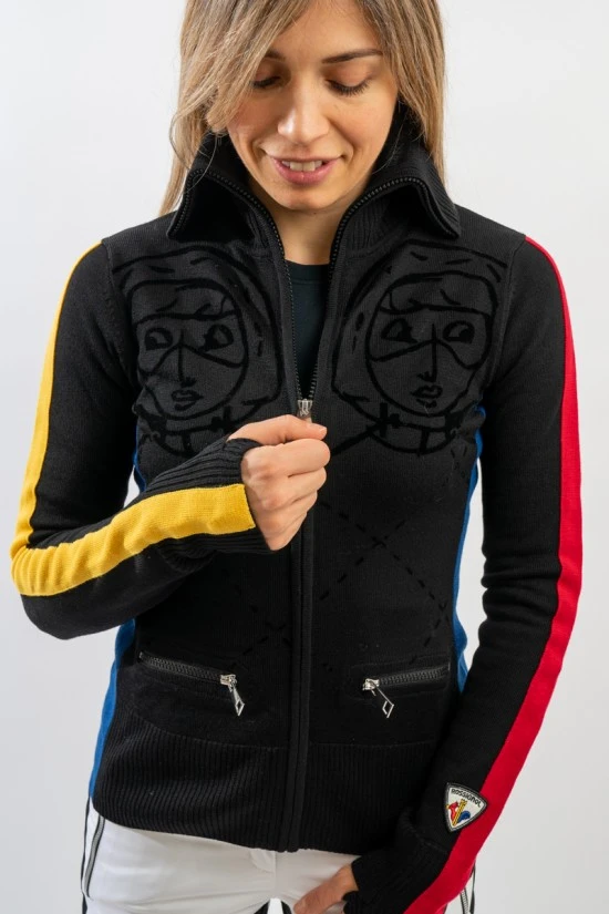 ROSSIGNOL W TWINS FULL ZIP SWEATER RLKWO05 9 ROSSIGNOL W TWINS FULL ZIP SWEATER RLKWO05 - immagine 7