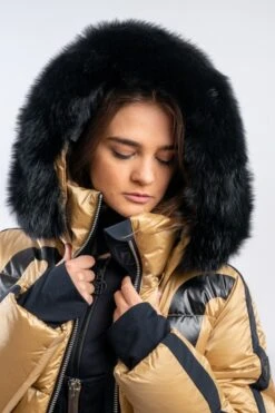 TONI SAILER BLUEFOX BLACK FUR COLLAR 109901F